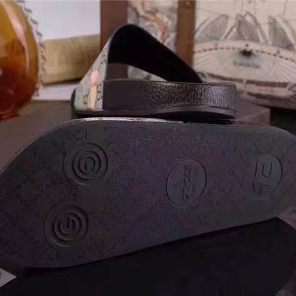 Gucci Bird And Flower Flip Flops - FashionPlug