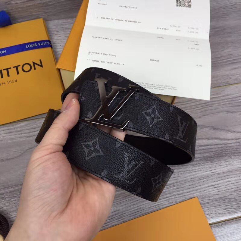 Louis Vuitton Reverso Belt in Black - FashionPlug