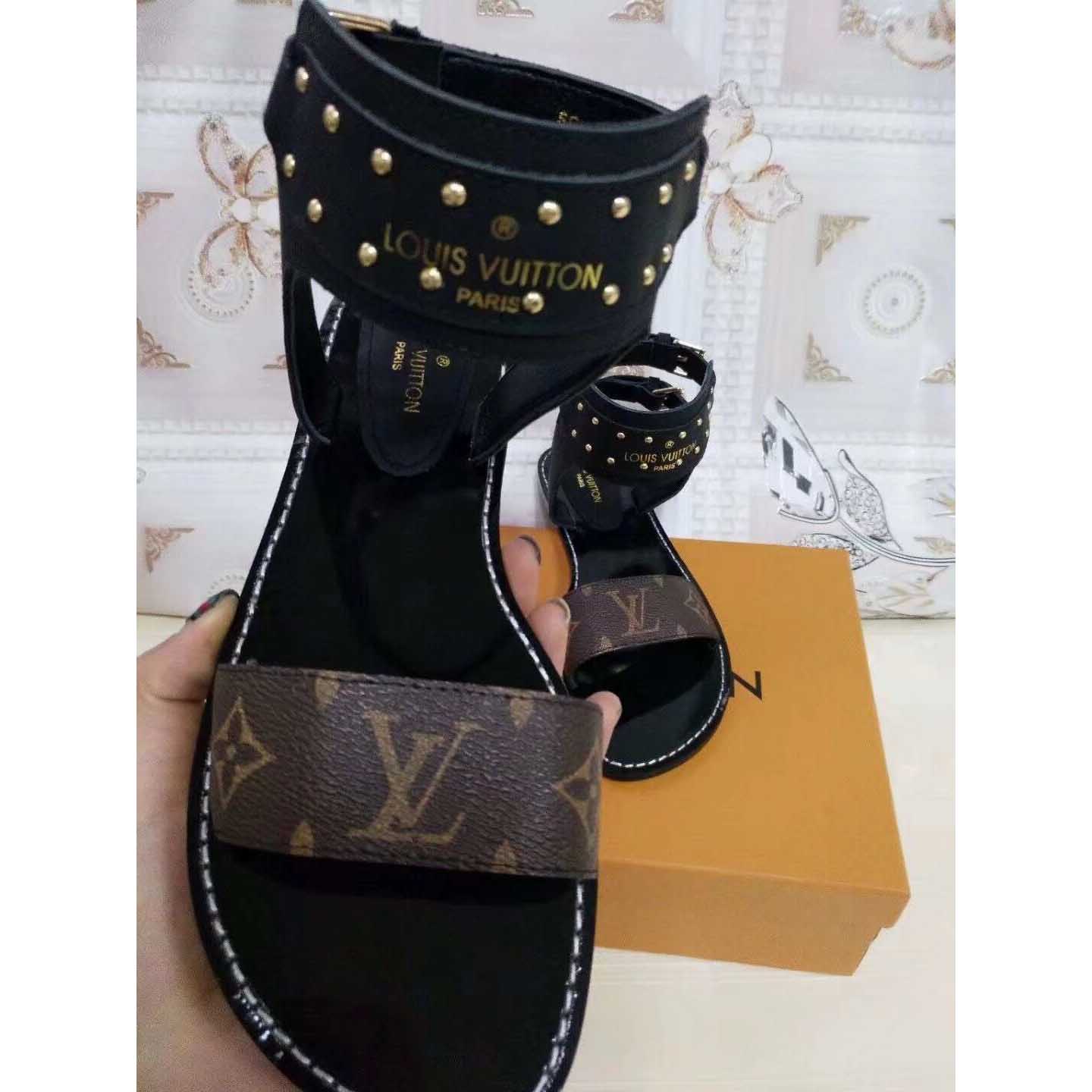 Louis Vuitton Monogram Nomad Women Sandals  - FashionPlug