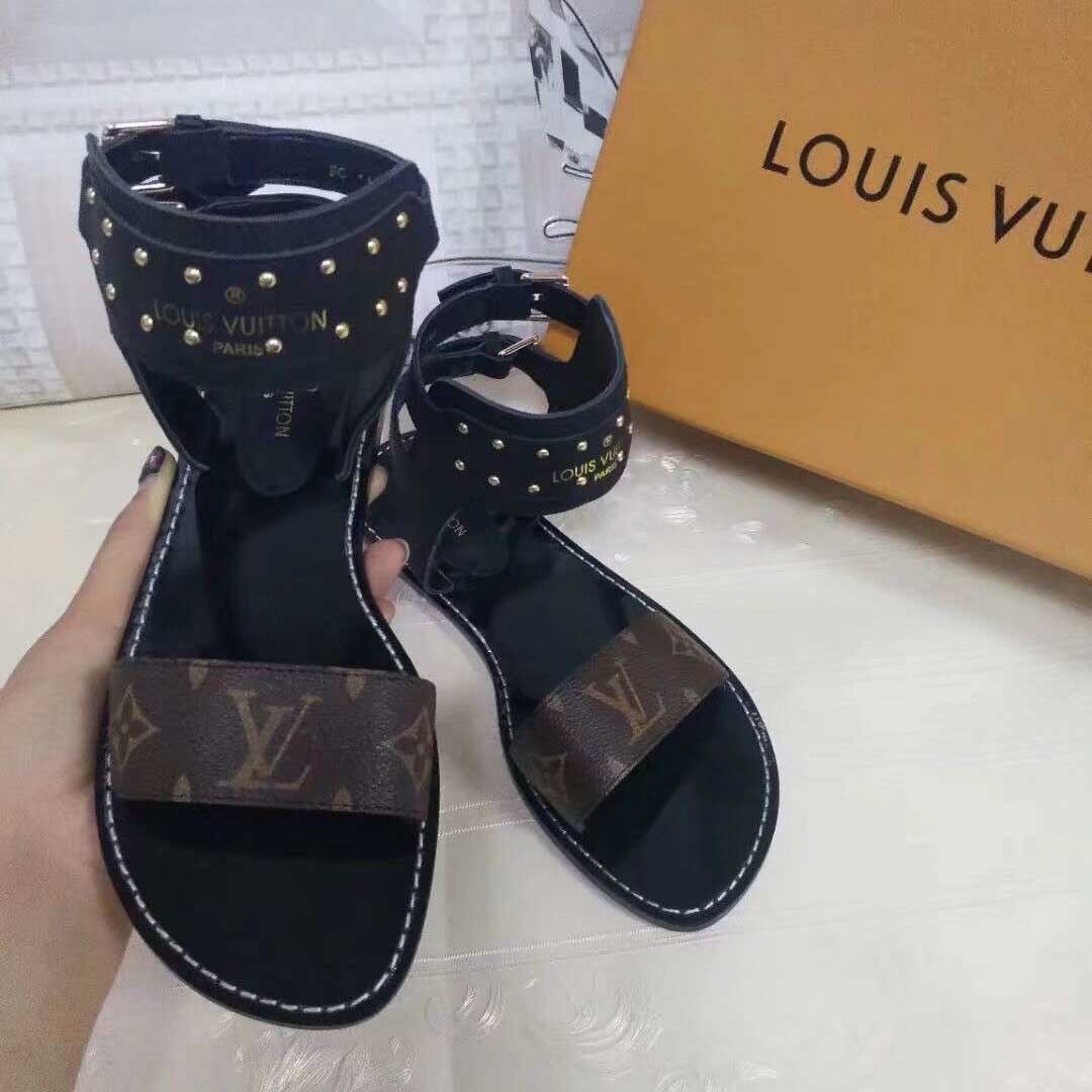 Louis Vuitton Monogram Nomad Women Sandals  - FashionPlug