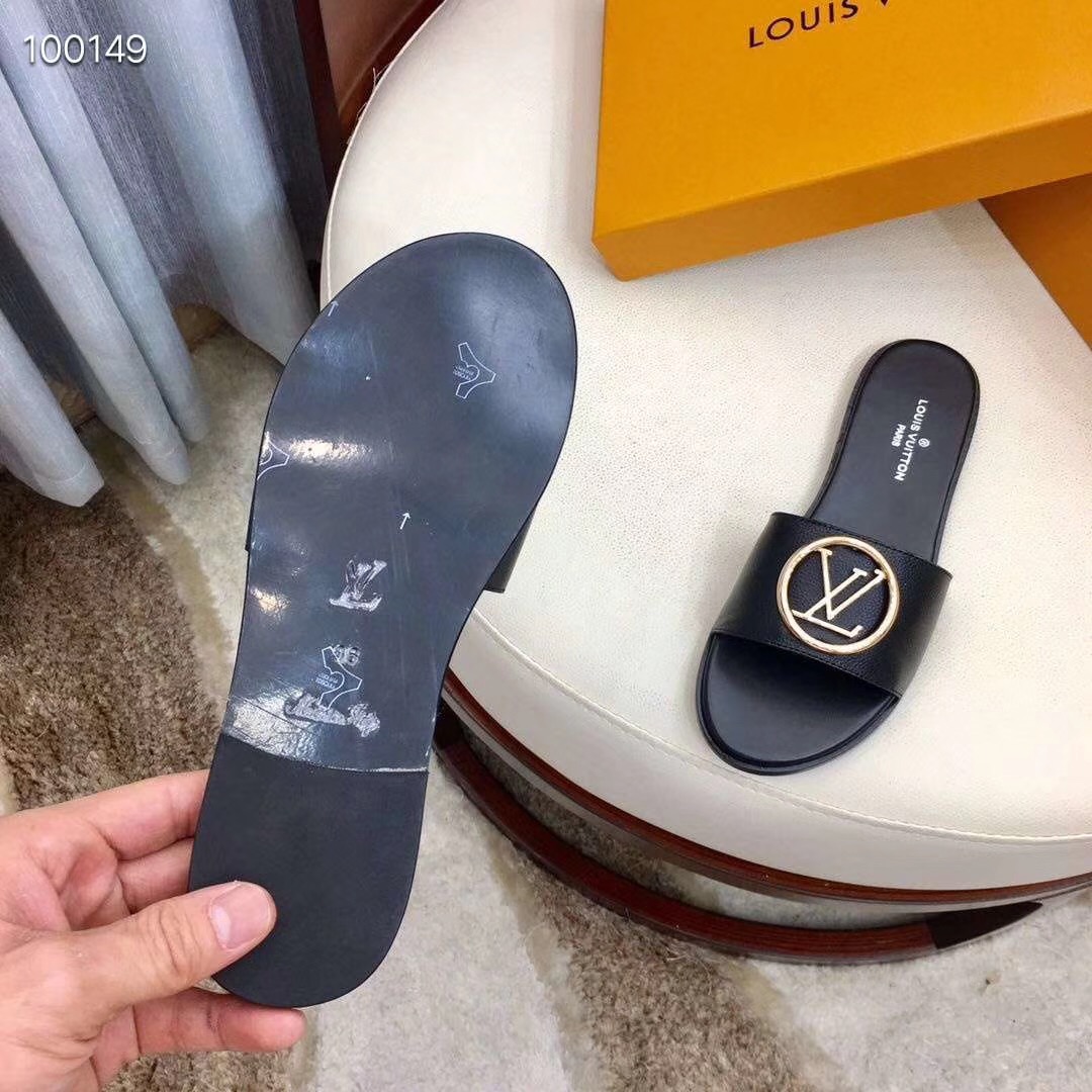 Louis Vuitton Lock It Flat Mule  - FashionPlug