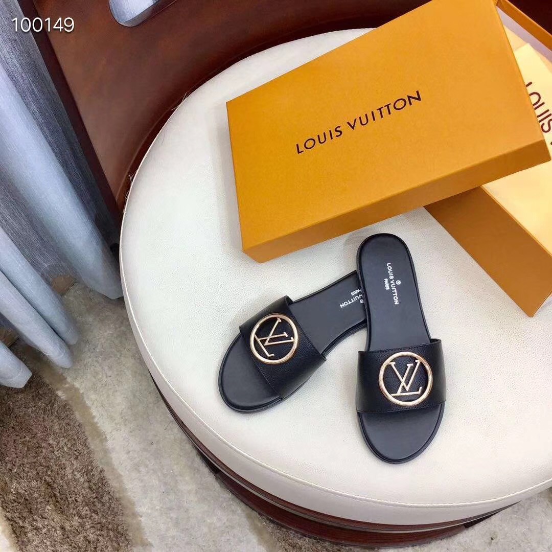 Louis Vuitton Lock It Flat Mule  - FashionPlug