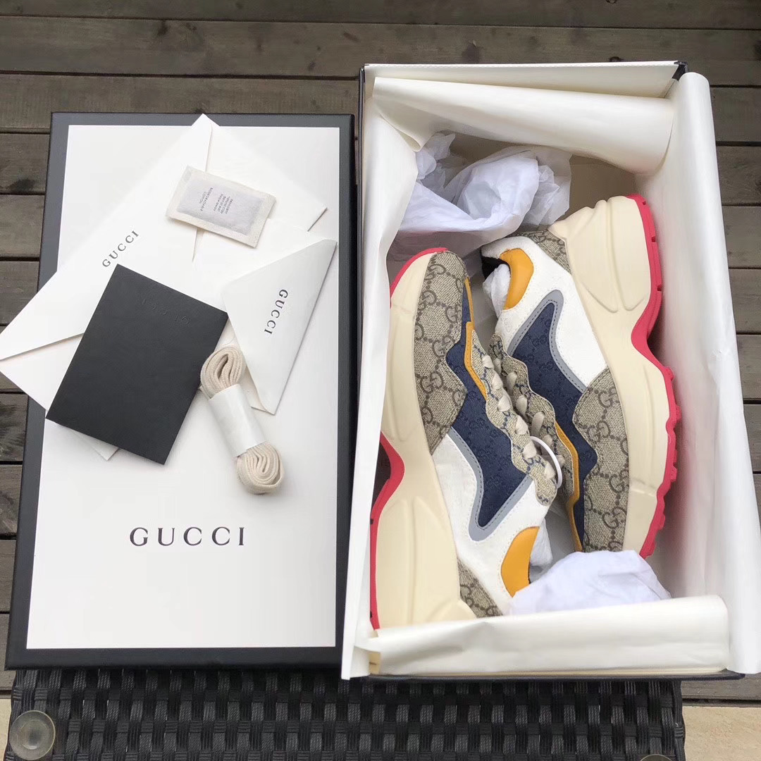 Gucci GG Rhyton Sneaker (UK SIZE) - FashionPlug