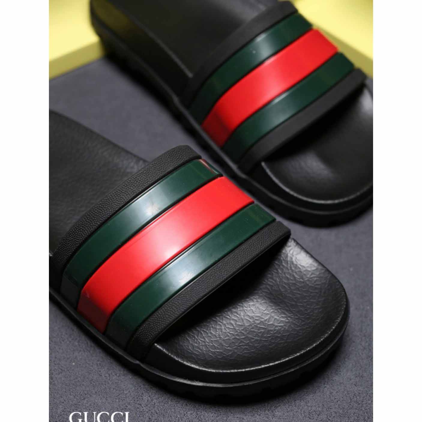 Gucci Web Slide Sandal - FashionPlug