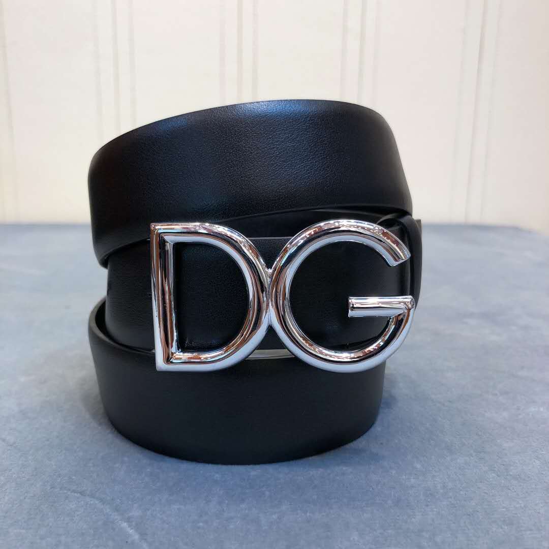 Dolce & Gabbana DG Black Belt  - FashionPlug