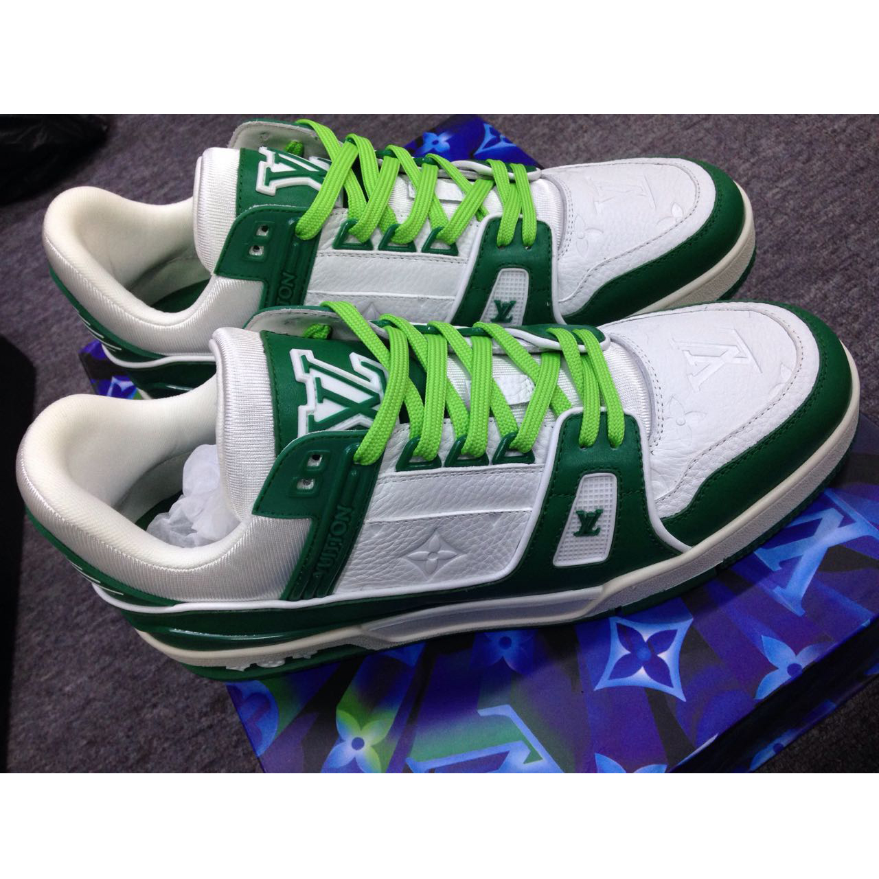 Louis Vuitton Trainer Sneaker(upon uk size) - FashionPlug