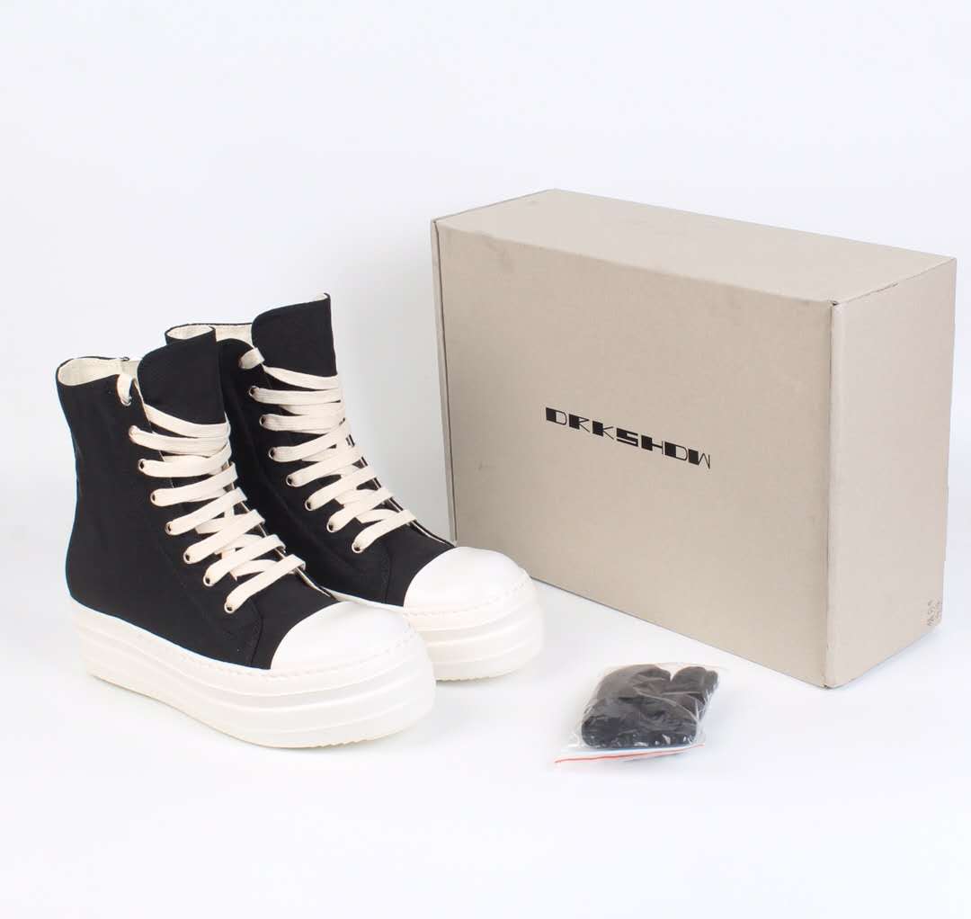 Rick Owens High Top Sneakers - FashionPlug