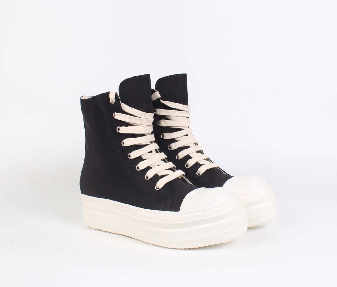 Rick Owens High Top Sneakers - FashionPlug