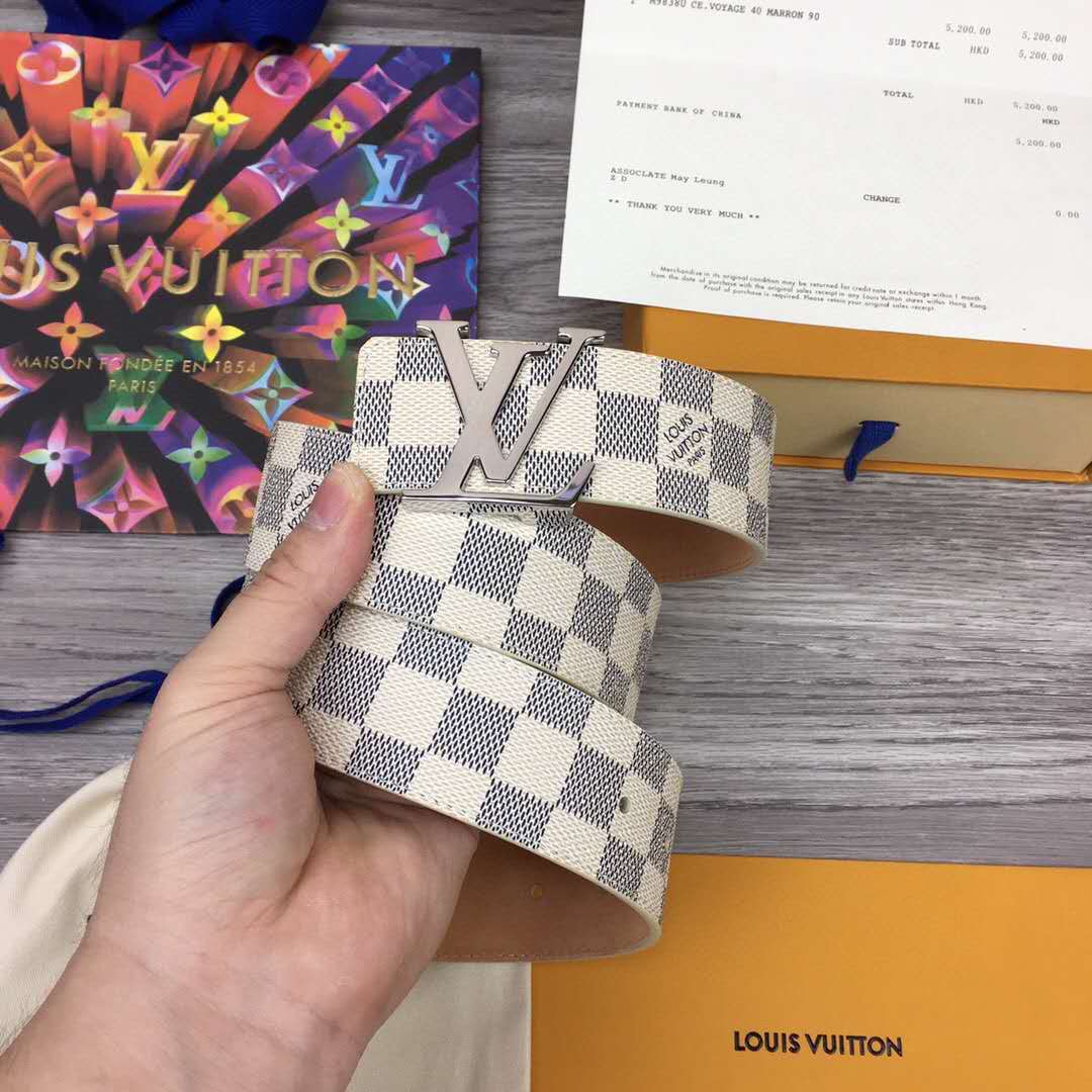 Louis Vuitton Initiales Damier Belt - FashionPlug