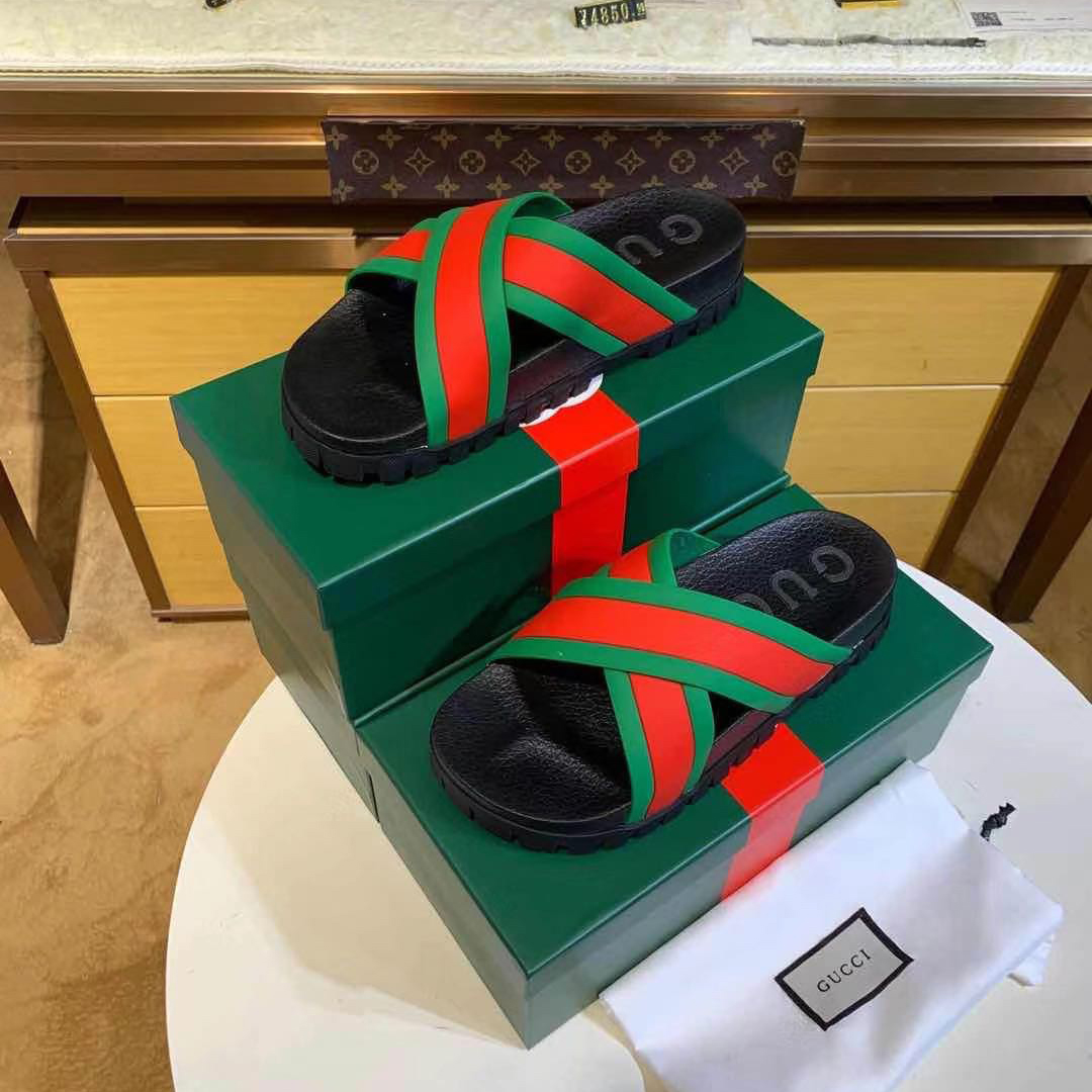 Gucci Web Slide Sandal - FashionPlug