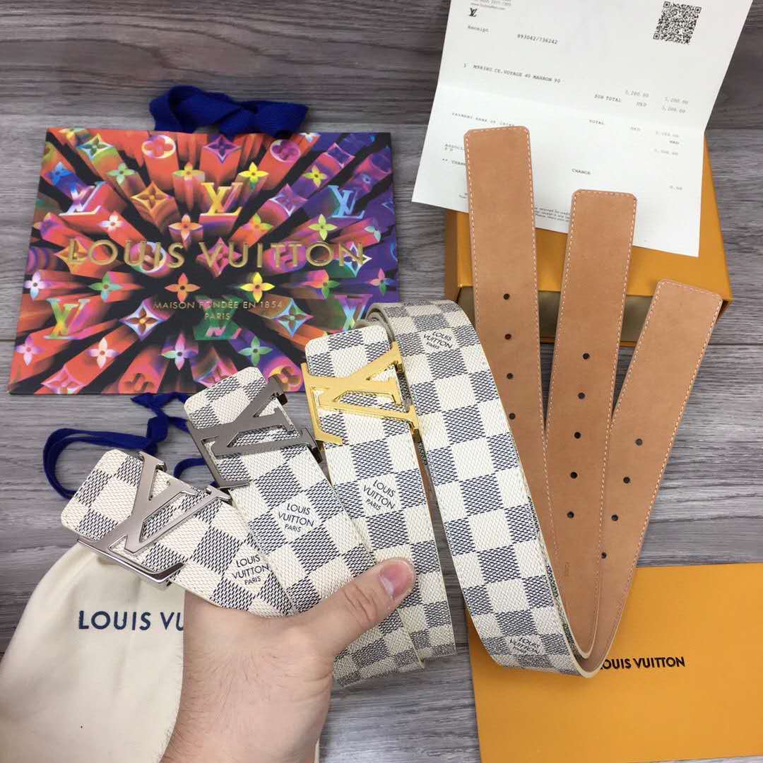 Louis Vuitton Initiales Damier Belt - FashionPlug