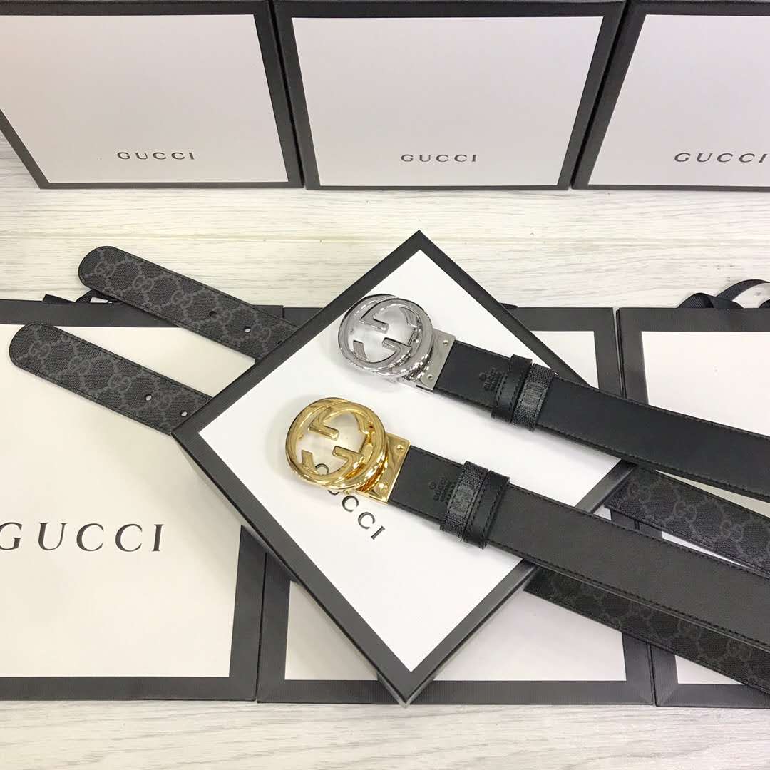 Gucci GG Belt With Double G Buckle - FashionPlug