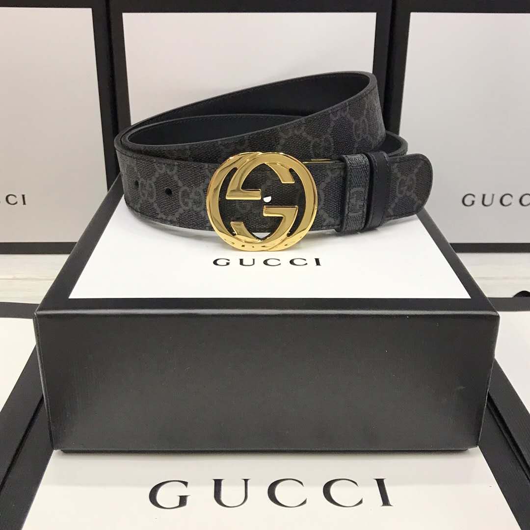 Gucci GG Belt With Double G Buckle - FashionPlug