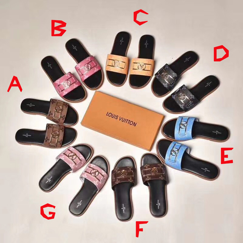 Louis Vuitton Monogram Lock It Flat Mule  - FashionPlug