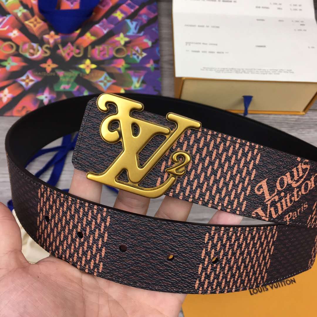 Louis Vuitton Squared LV 40mm Belt - FashionPlug