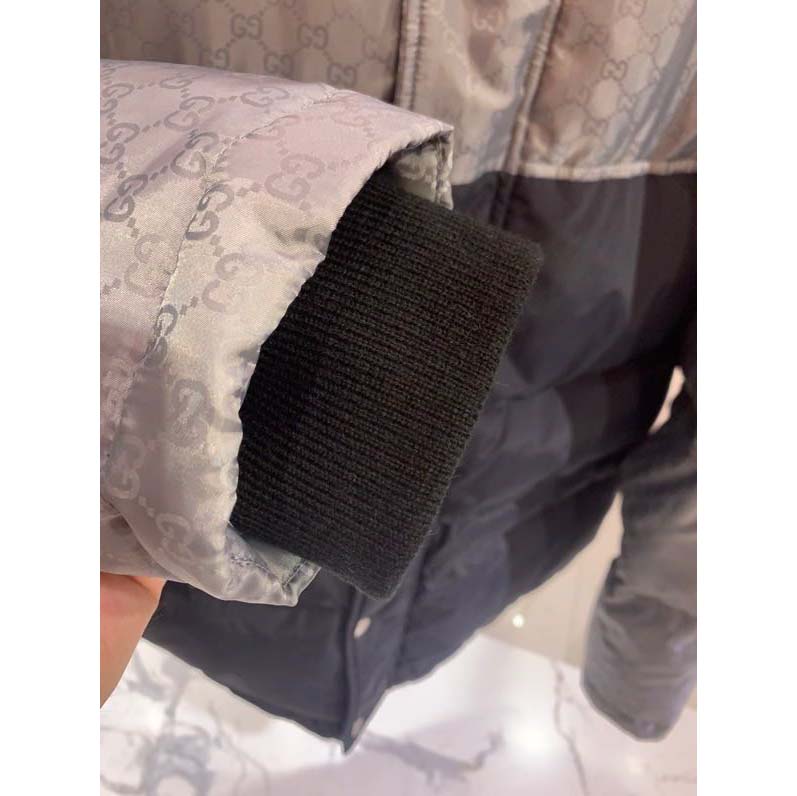 Gucci GG Jacquard Nylon Jacket - FashionPlug