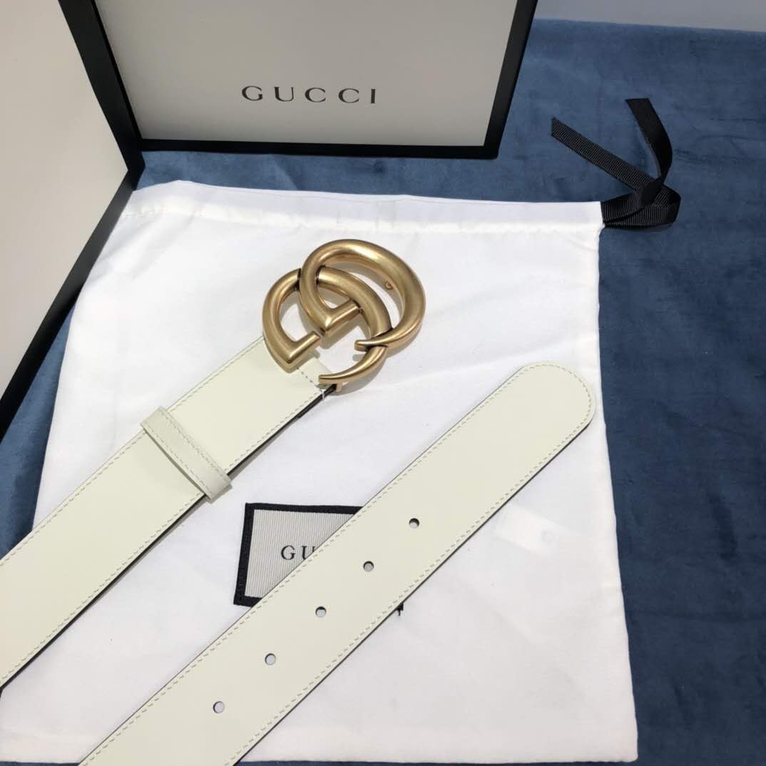 Gucci GG Belt With Double G Buckle - FashionPlug