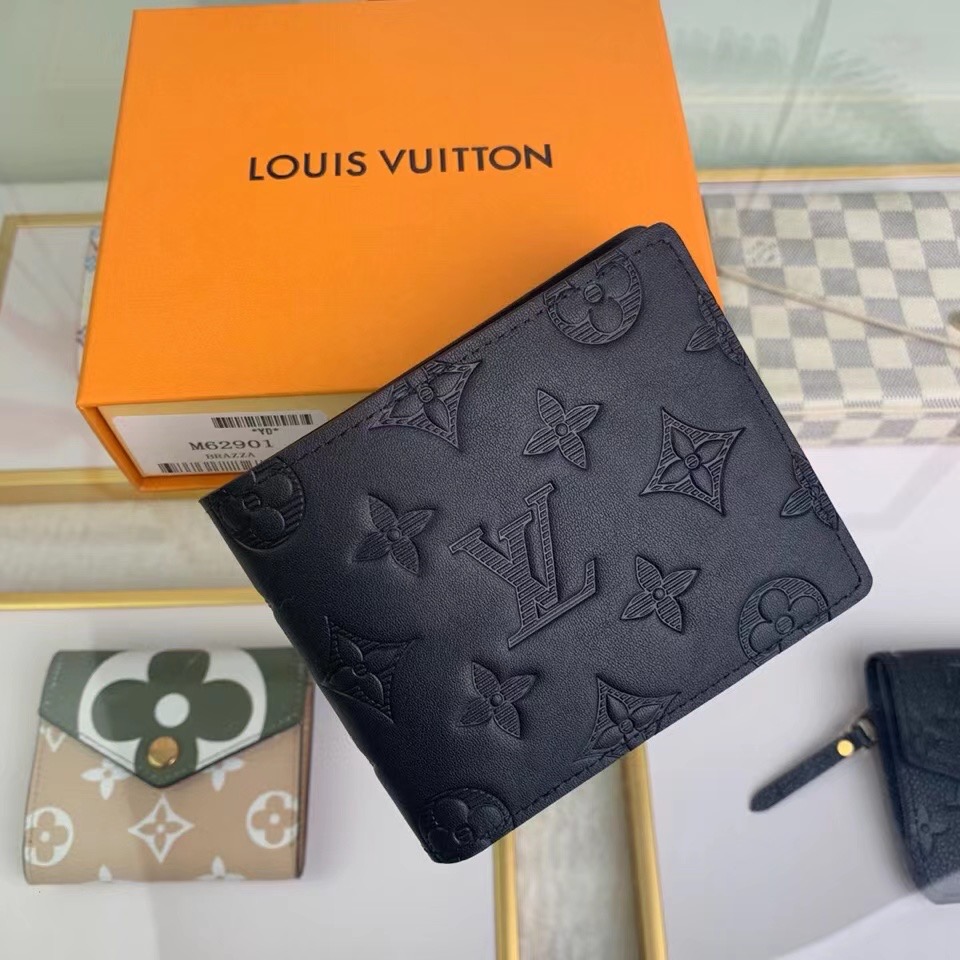 Louis Vuitton  Monogram Black Wallet - FashionPlug