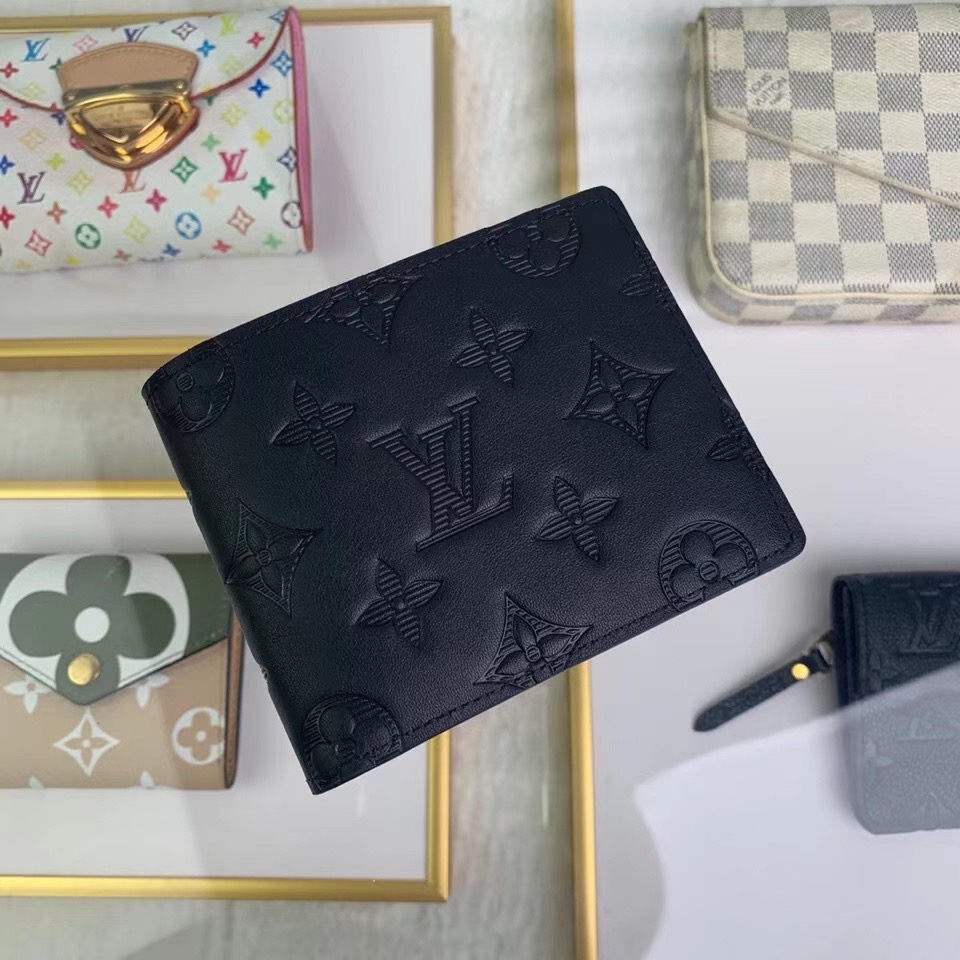 Louis Vuitton  Monogram Black Wallet - FashionPlug