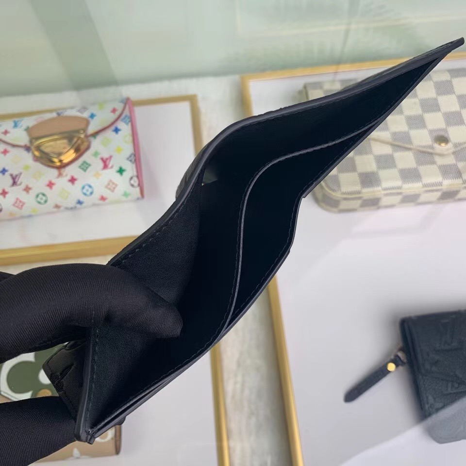 Louis Vuitton  Monogram Black Wallet - FashionPlug