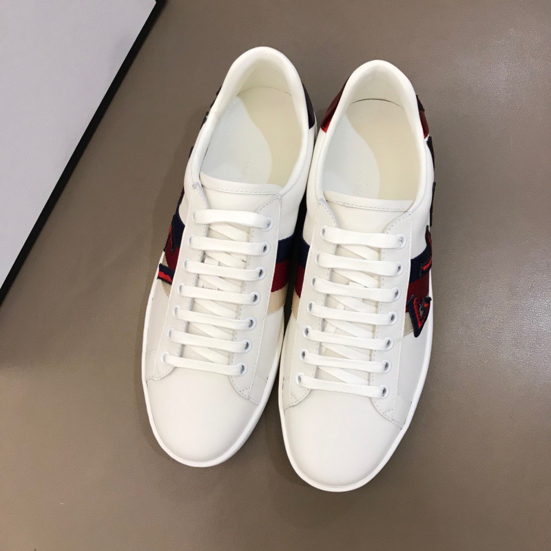 Gucci Letter Ace Embroidered Sneaker - FashionPlug