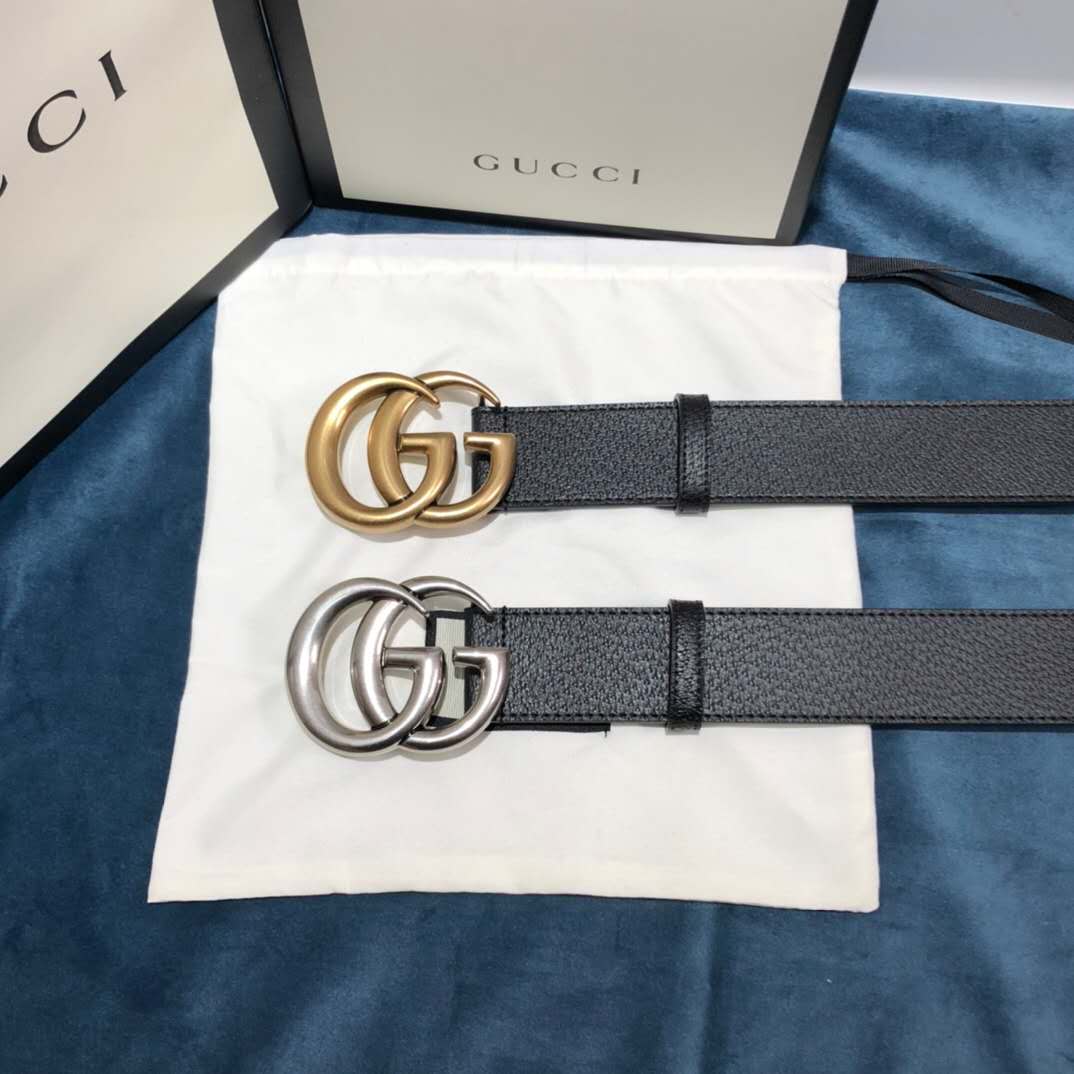 Gucci Black Belt ,1.5 Inch Buckle 3.003W*2.36 H Inches - FashionPlug