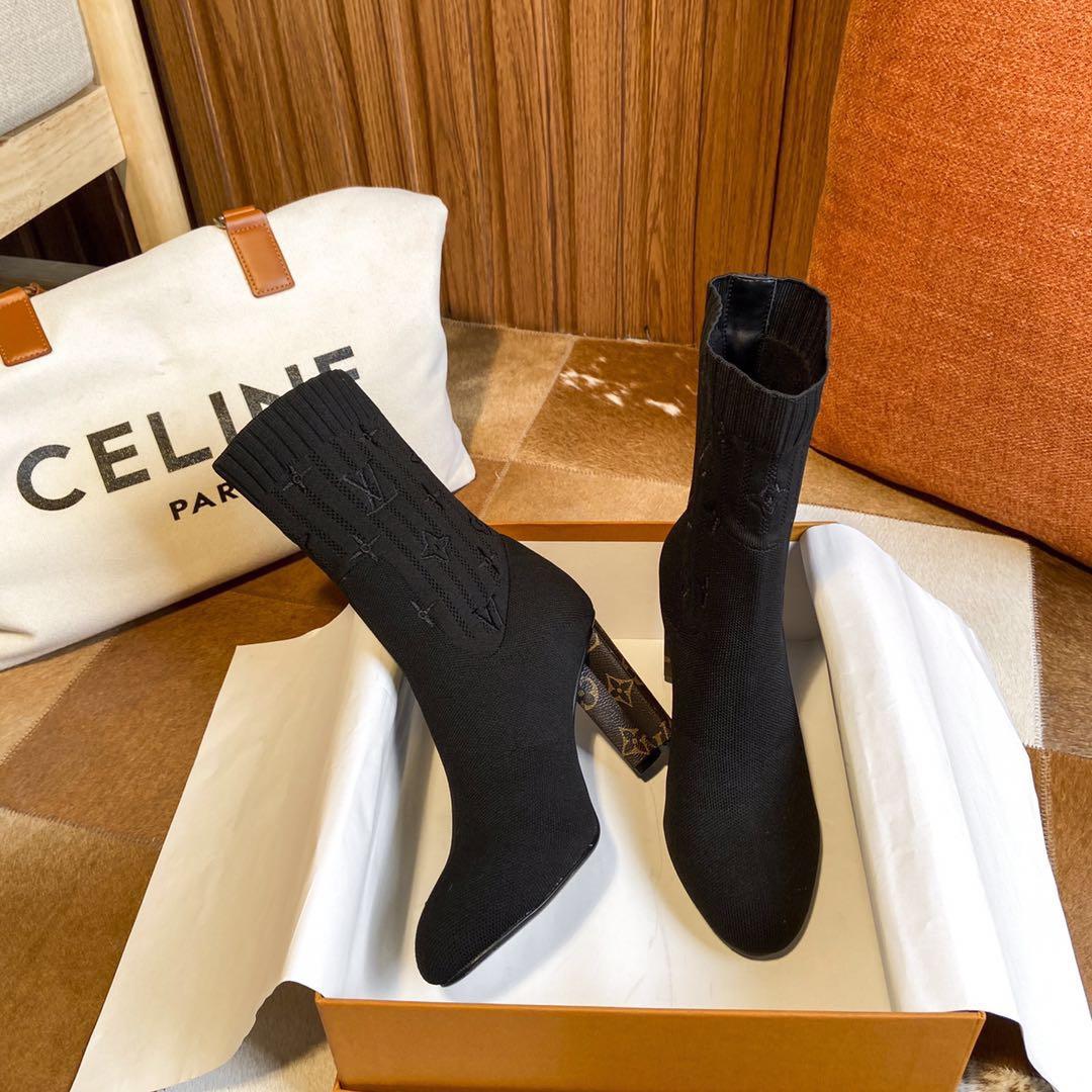 Louis Vuitton Women's Monogram High Heels - FashionPlug