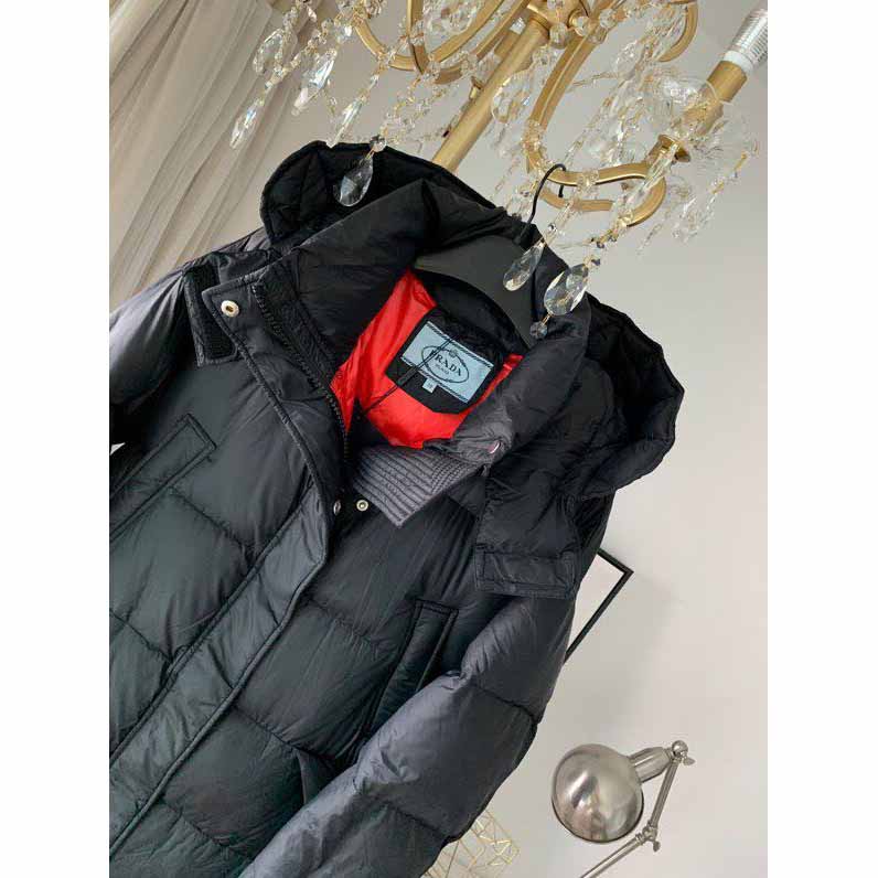Prada Goose Down Long Jacket  - FashionPlug