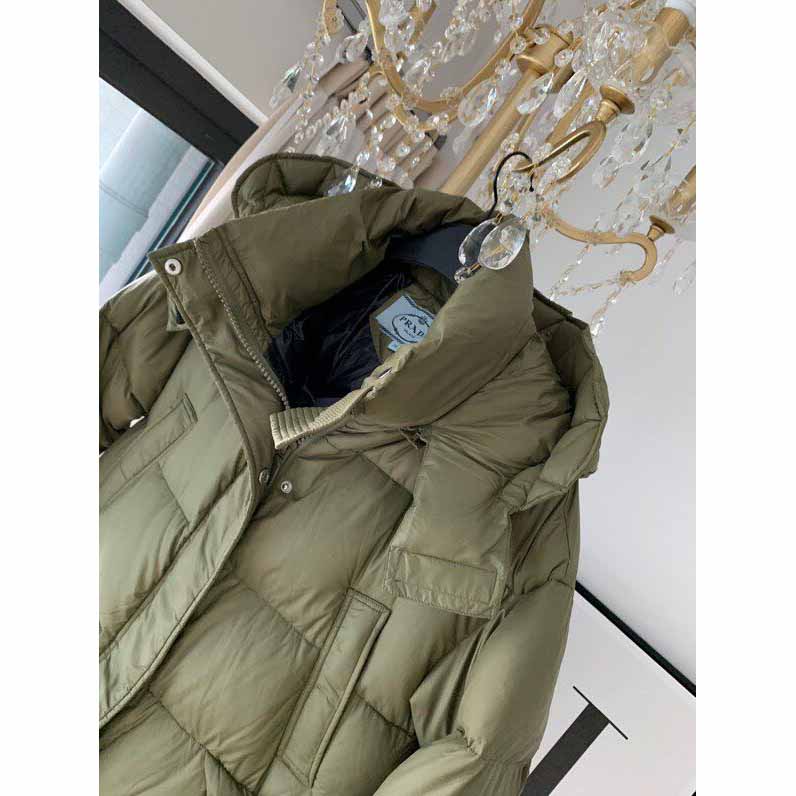 Prada Goose Down Long Jacket  - FashionPlug