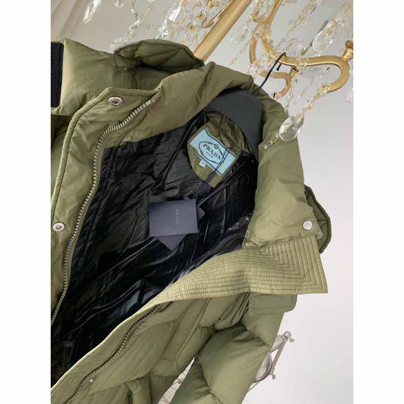 Prada Goose Down Long Jacket  - FashionPlug