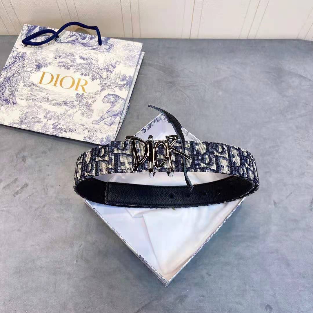 Dior Oblique Jacquard Belt - FashionPlug