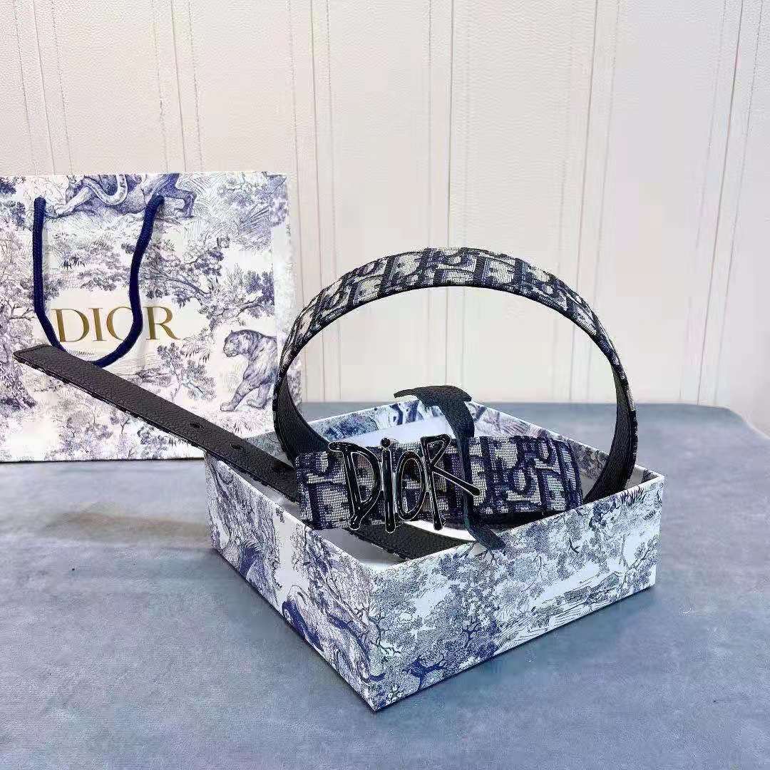 Dior Oblique Jacquard Belt - FashionPlug