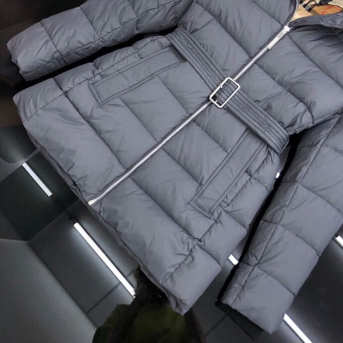 Burberry Belted Down Jacket - FashionPlug