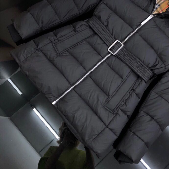Burberry Belted Down Jacket - FashionPlug