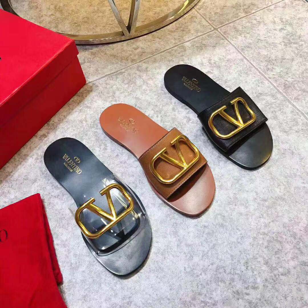 Valenti Women Slides V Buckle Casual Sandals Slippers - FashionPlug