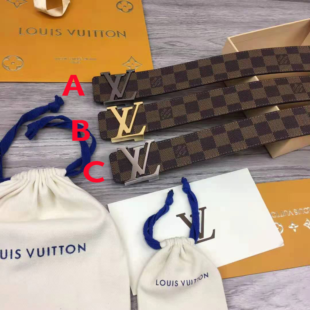 Louis Vuitton Initiales Damier Belt - FashionPlug