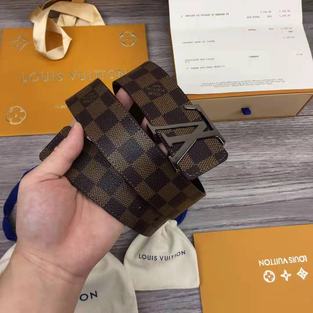 Louis Vuitton Initiales Damier Belt - FashionPlug