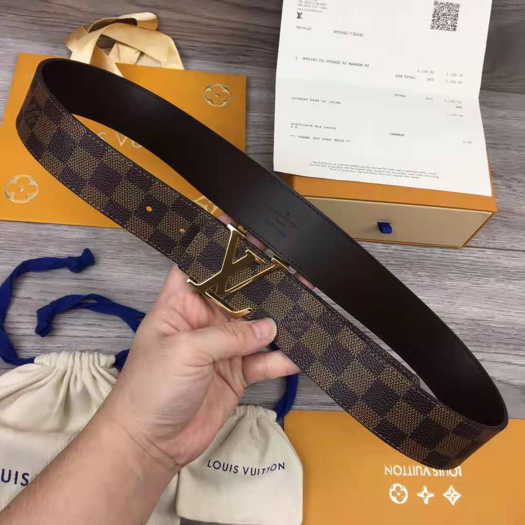 Louis Vuitton Initiales Damier Belt - FashionPlug