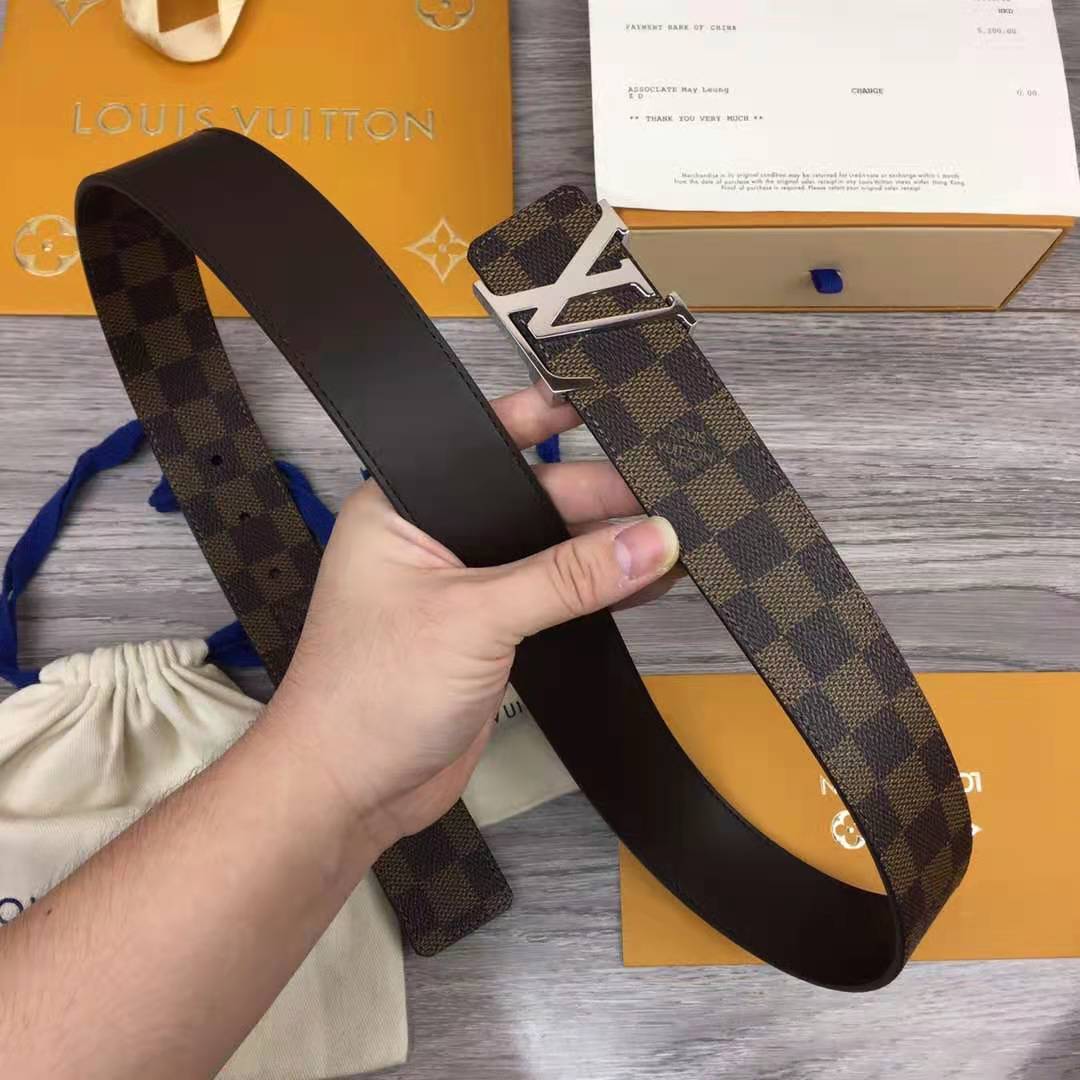 Louis Vuitton Initiales Damier Belt - FashionPlug
