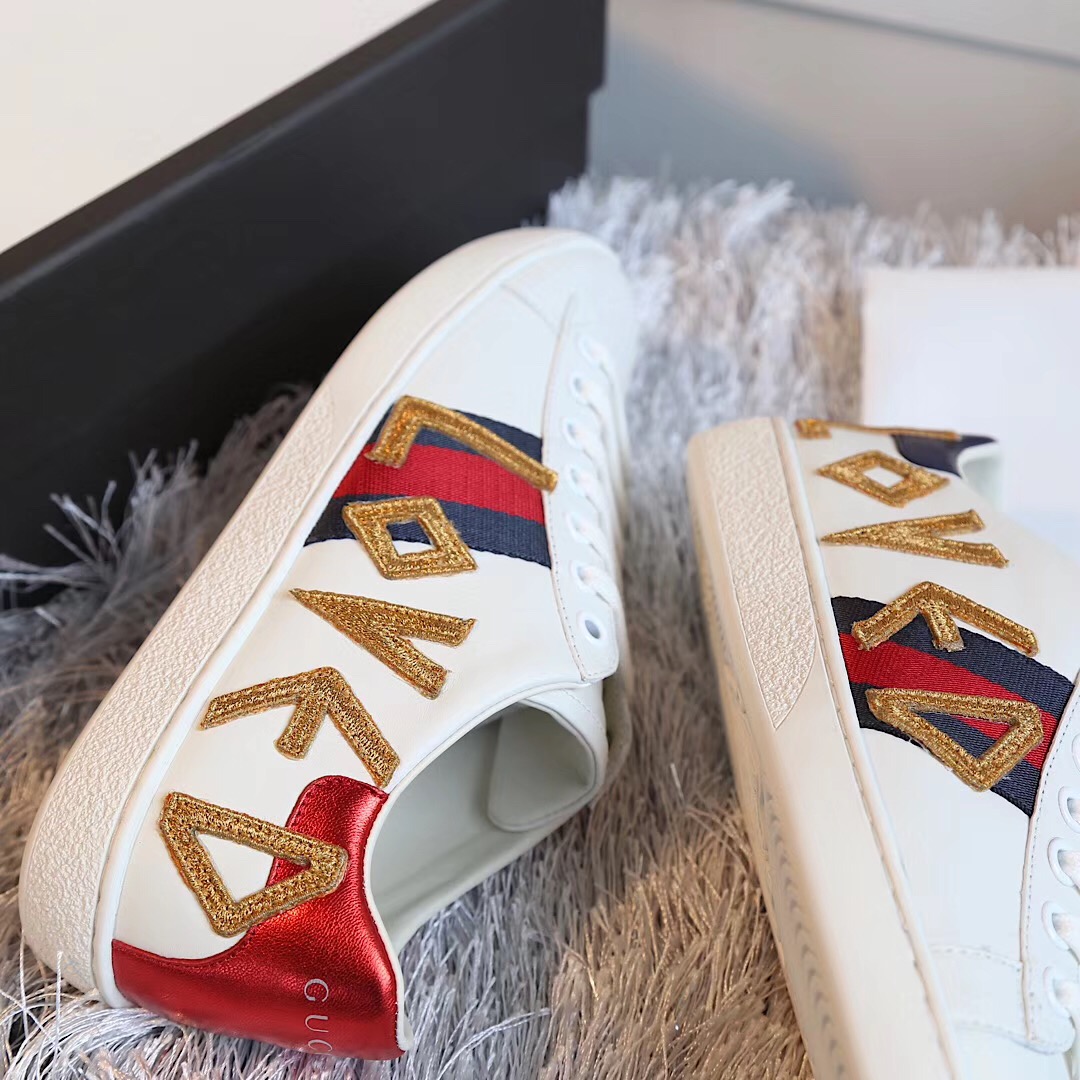 Gucci Ace Embroidered Sneaker - FashionPlug