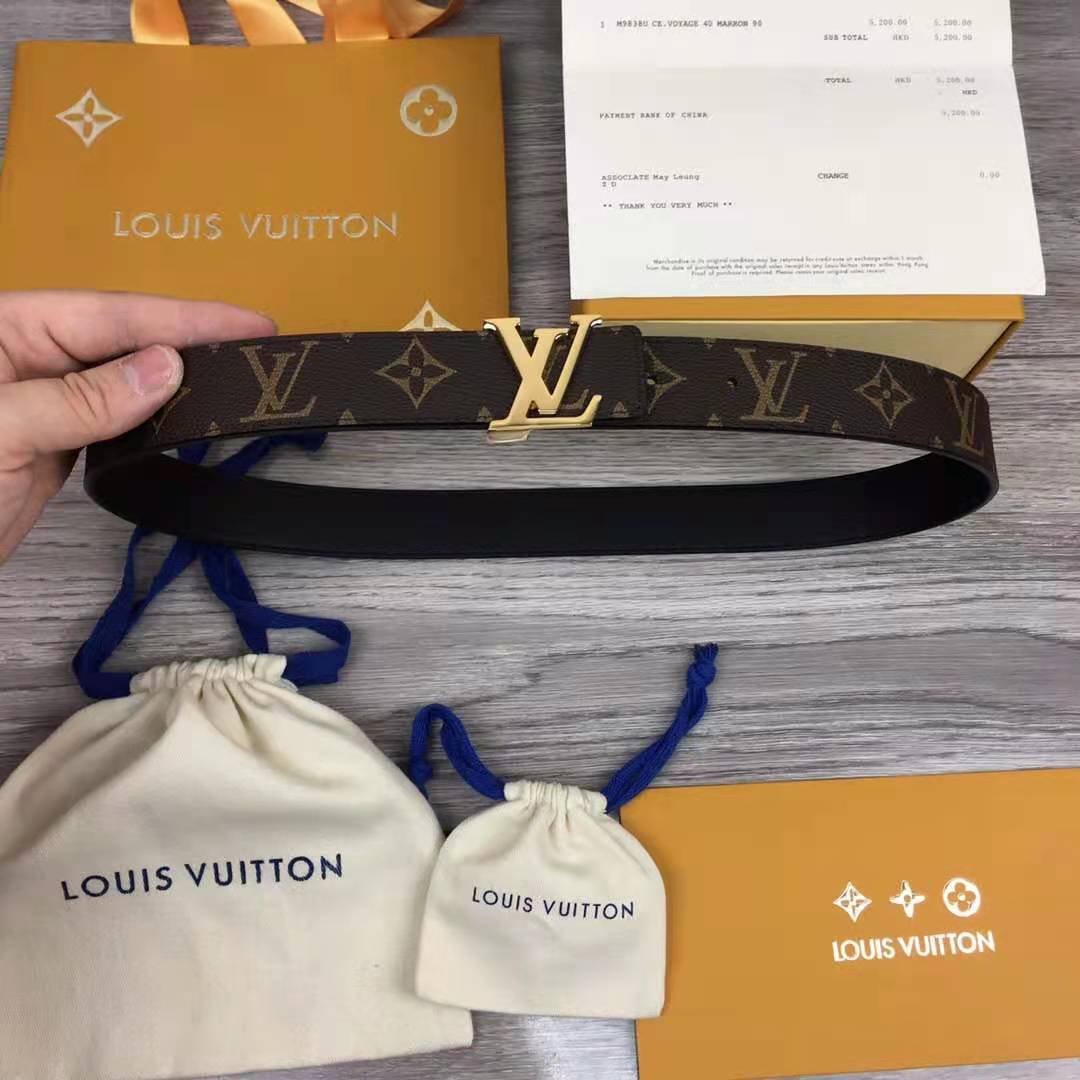 Louis Vuitton Initiales Monogram Belt - FashionPlug