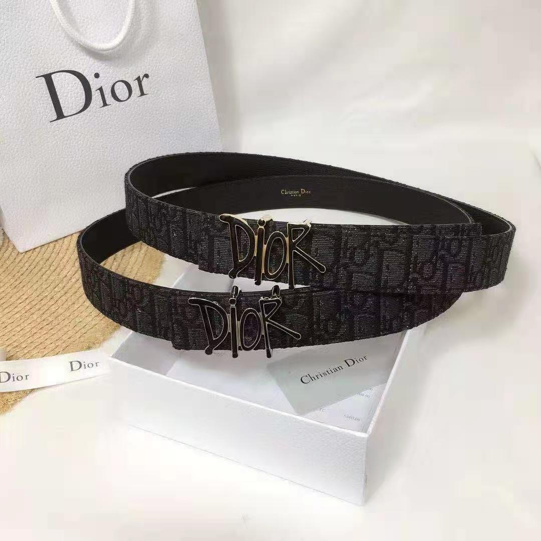 Dior Oblique Jacquard Belt  - FashionPlug