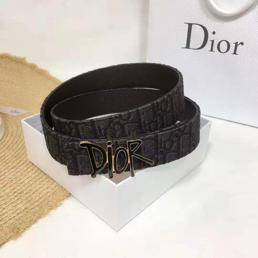 Dior Oblique Jacquard Belt  - FashionPlug