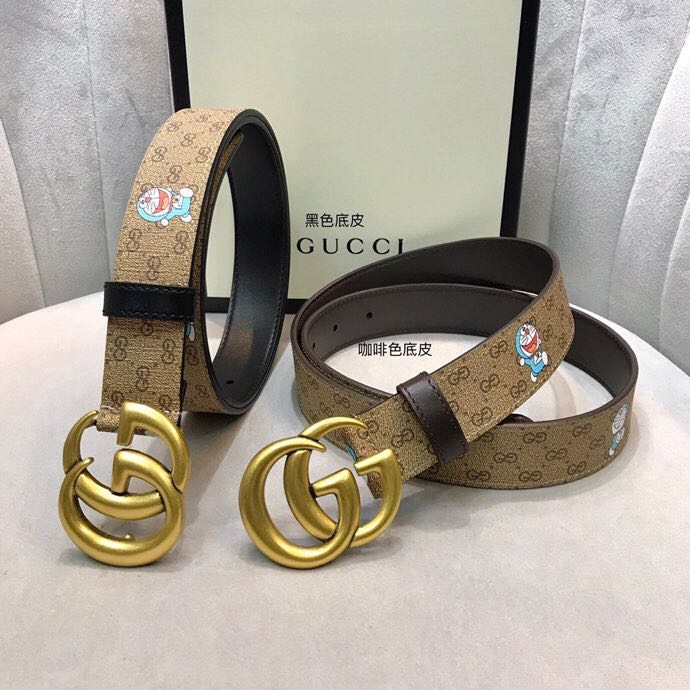 Gucci Doraemon Print Belt - FashionPlug