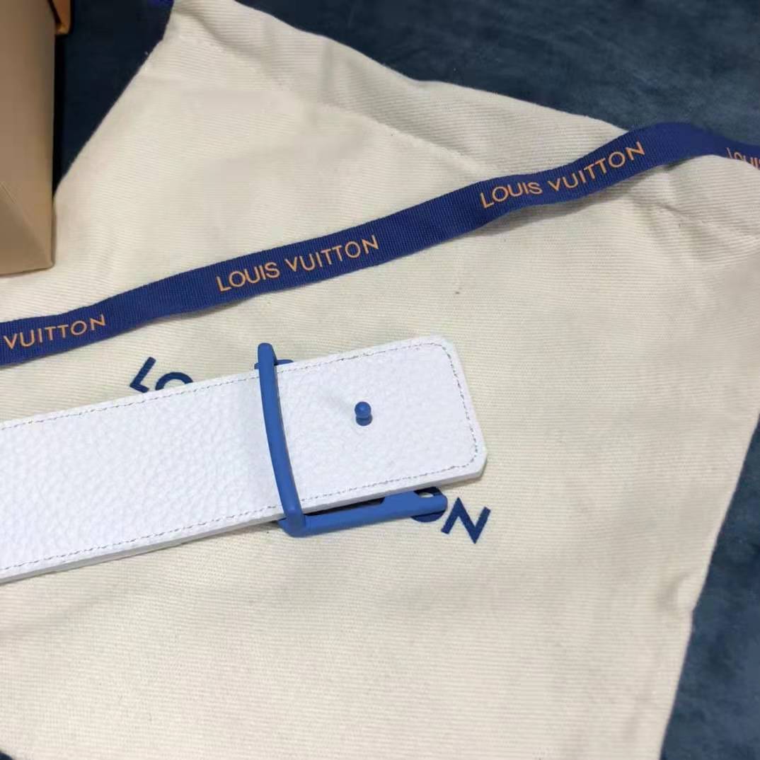 Louis Vuitton Carton White Belt 40MM - FashionPlug