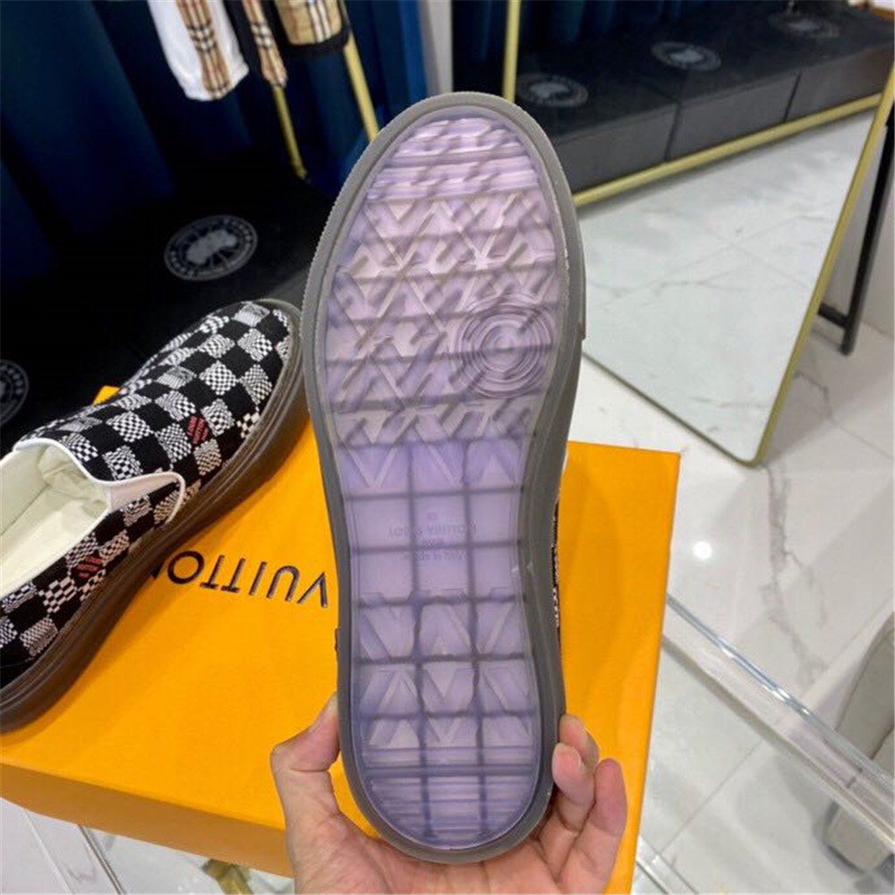 Louis Vuitton  Black Damier Loafers - FashionPlug