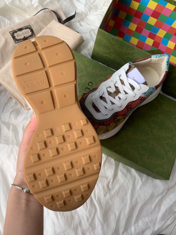 Gucci GG Multicolor Canvas Sneakers For Men And Women - FashionPlug