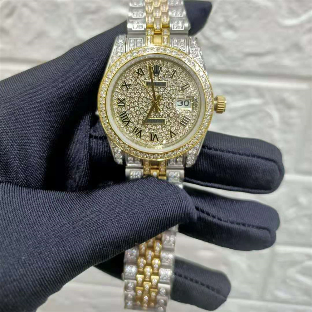 Rolex Luxury Diamond Watch - FashionPlug