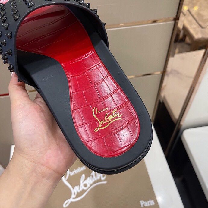 Christian Louboutin Man Slippers Flats - FashionPlug