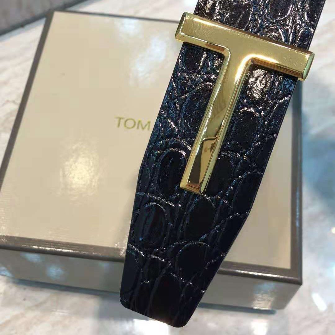 Tom Ford Crocodile Icon Belt - FashionPlug